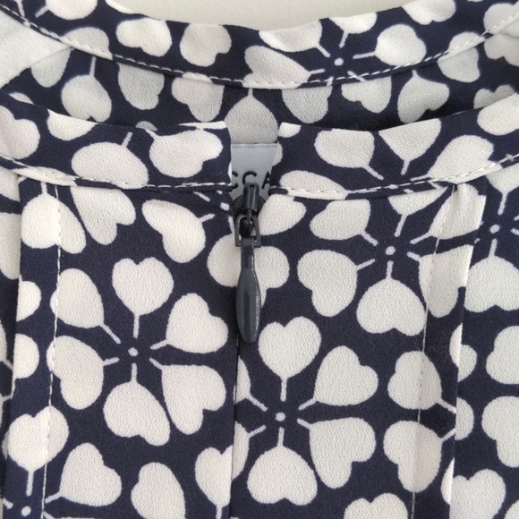 REBECCA MINKOFF | Cassandra Shift Dress Cap Sleeves, Navy & White, Women's S - Picture 7 of 15